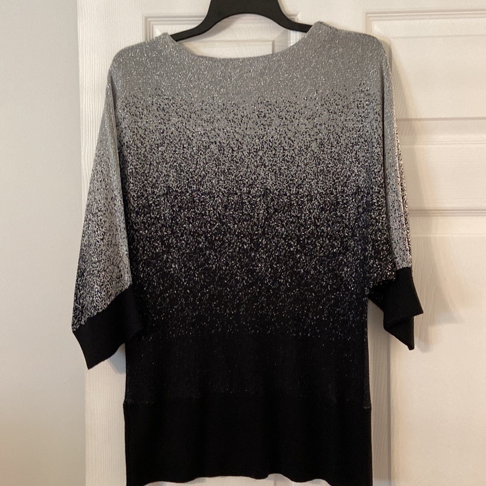 Beautiful Kim Rogers Shirt size PL brand new with tags color silver and black - Picture 6 of 12
